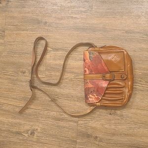 Patricia Nash leather floral cross body